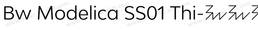 Bw Modelica SS01 Thi字体转换